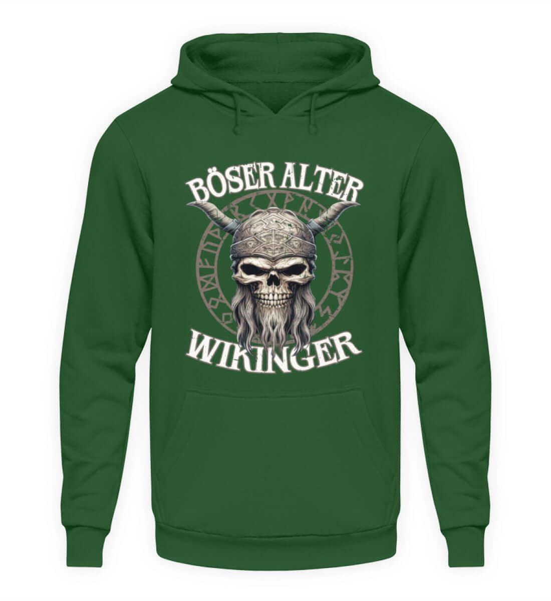 "Böser Alter Wikinger" Hoodie – Humorvolles Design für Nordische Krieger - Nordic Viking Wear