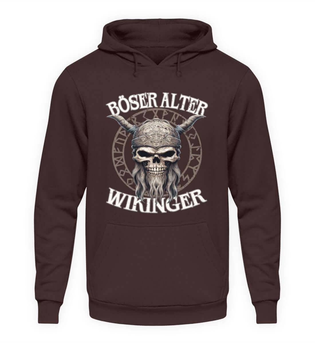 "Böser Alter Wikinger" Hoodie – Humorvolles Design für Nordische Krieger - Nordic Viking Wear