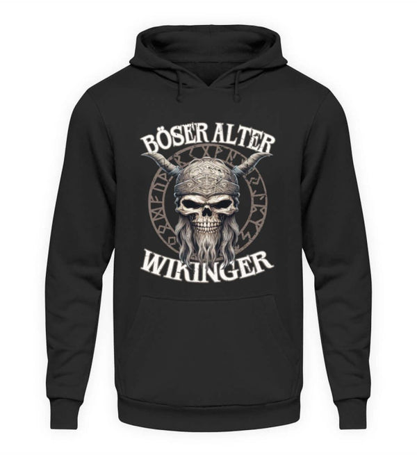 "Böser Alter Wikinger" Hoodie – Humorvolles Design für Nordische Krieger - Nordic Viking Wear