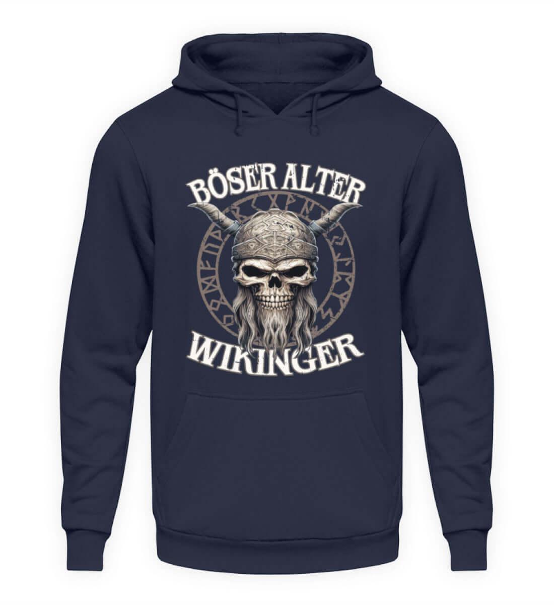 "Böser Alter Wikinger" Hoodie – Humorvolles Design für Nordische Krieger - Nordic Viking Wear