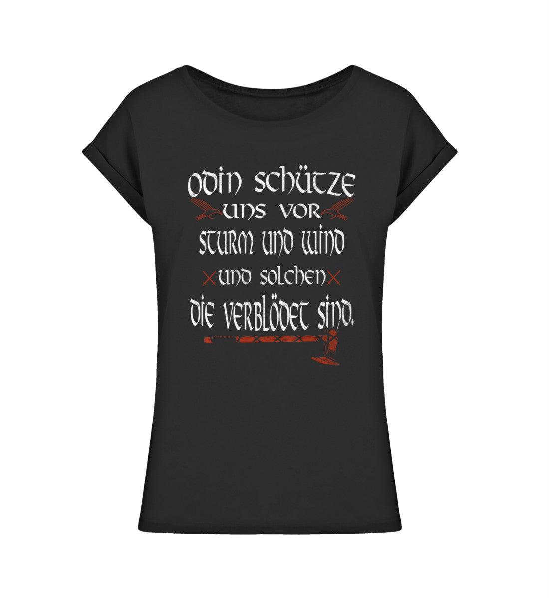 Schildmaiden Extended Shirt – "Odin, schütze uns" Wikinger-Spruch - Nordic Viking Wear