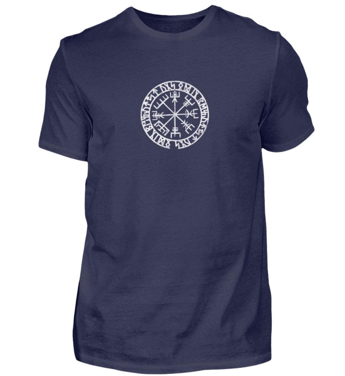 Wikinger Premium T-Shirt: Vegvisir & Runenkreis Design - Nordic Viking Wear