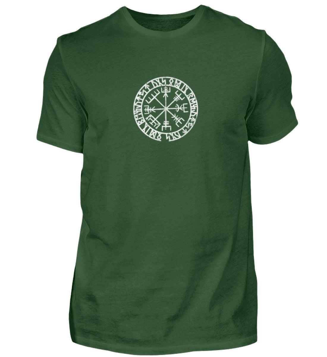 Wikinger Premium T-Shirt: Vegvisir & Runenkreis Design - Nordic Viking Wear
