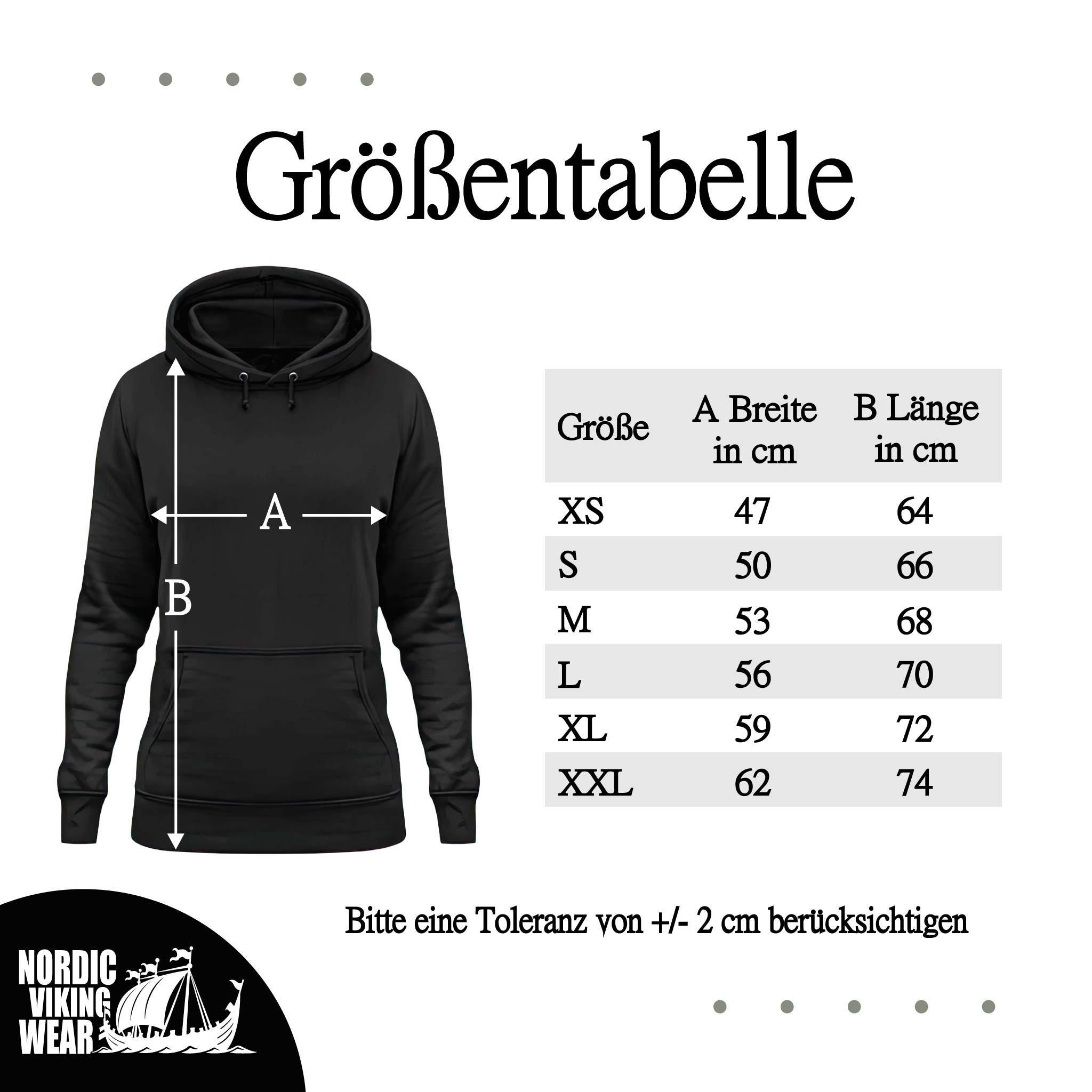 Lustiges Schildmaid Hoodie - "Auch eine Schildmaid kann dir eine ballern" - Humorvolles Wikinger Design
