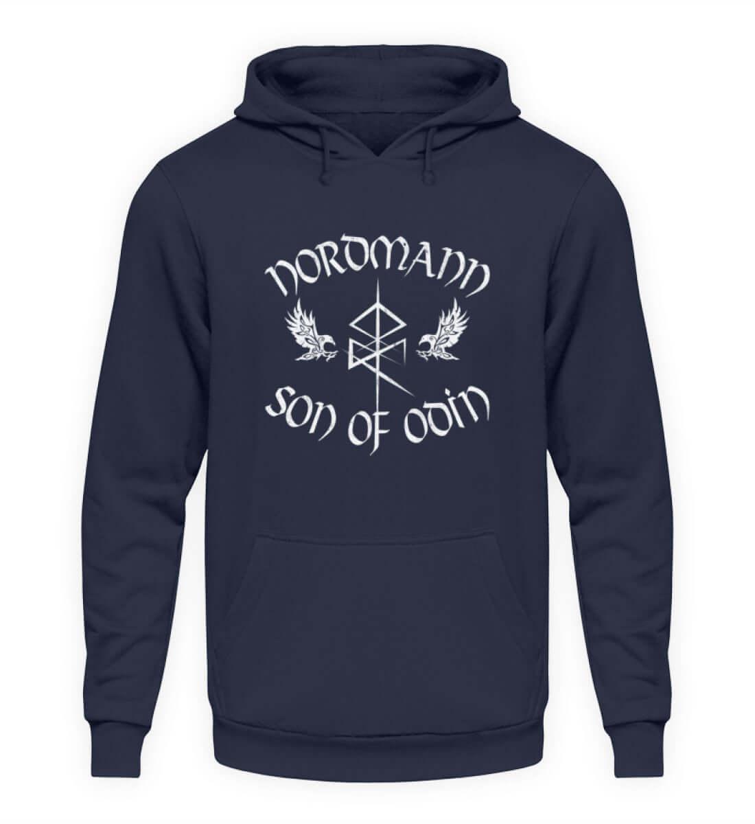 Wikinger Hoodie 'Nordmann - Son of Odin' – Ehre und Stolz der nordischen Krieger - Nordic Viking Wear