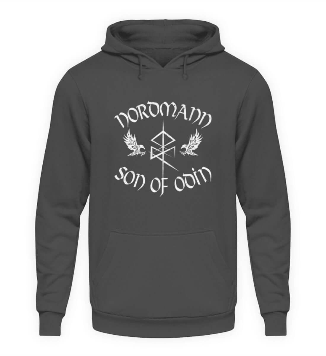 Wikinger Hoodie 'Nordmann - Son of Odin' – Ehre und Stolz der nordischen Krieger - Nordic Viking Wear