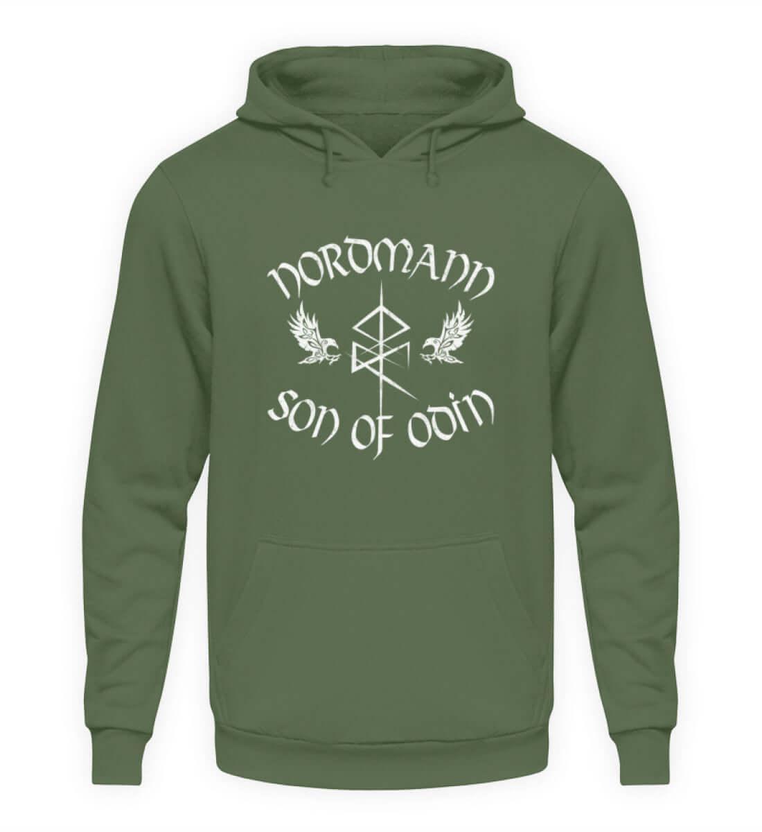 Wikinger Hoodie 'Nordmann - Son of Odin' – Ehre und Stolz der nordischen Krieger - Nordic Viking Wear
