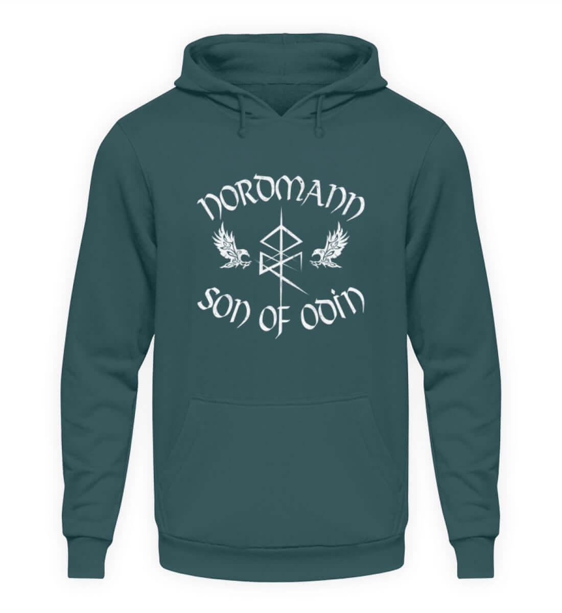 Wikinger Hoodie 'Nordmann - Son of Odin' – Ehre und Stolz der nordischen Krieger - Nordic Viking Wear