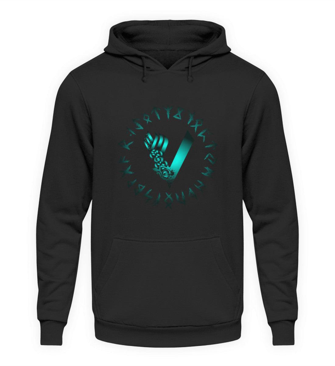 Wikinger-Hoodie mit Runen und Keltischem Design – Nordische Mystik für wahre Krieger - Nordic Viking Wear
