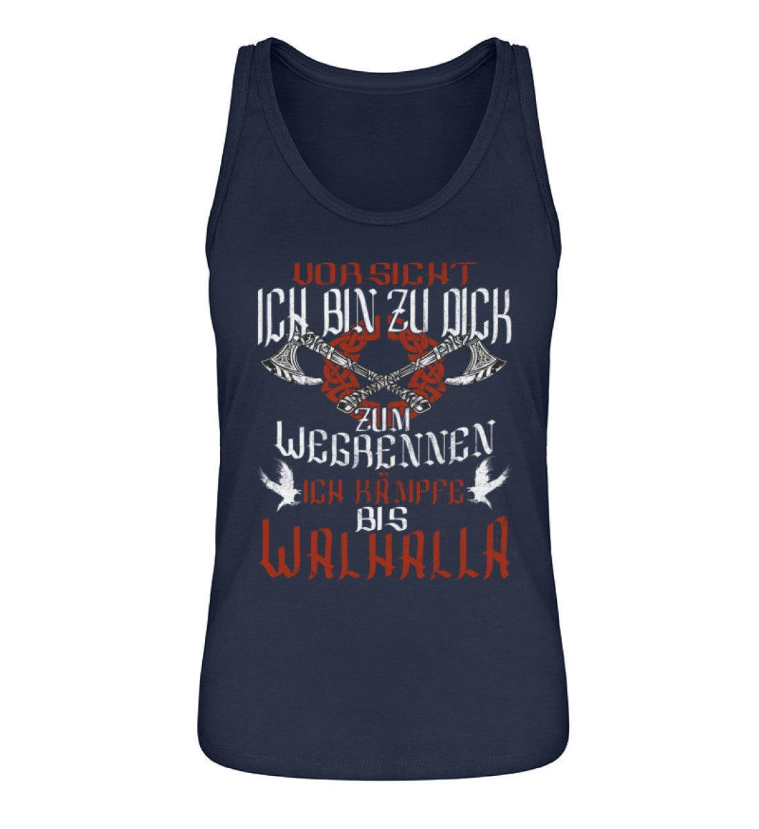 Lustiges Schildmaiden Tanktop Zu Dick zum Wegrennen - Nordic Viking Wear
