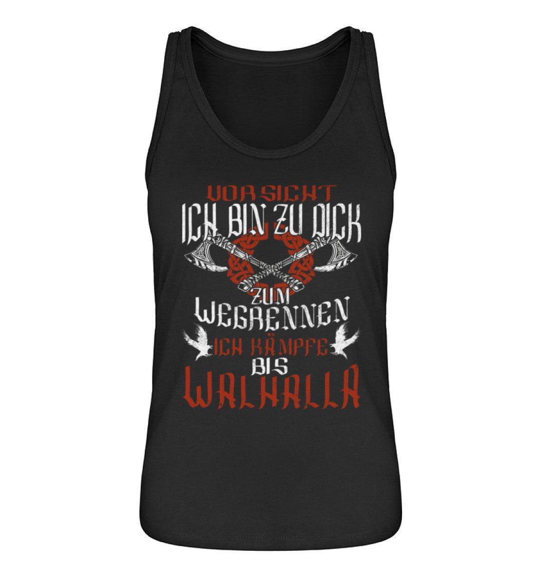 Lustiges Schildmaiden Tanktop Zu Dick zum Wegrennen - Nordic Viking Wear