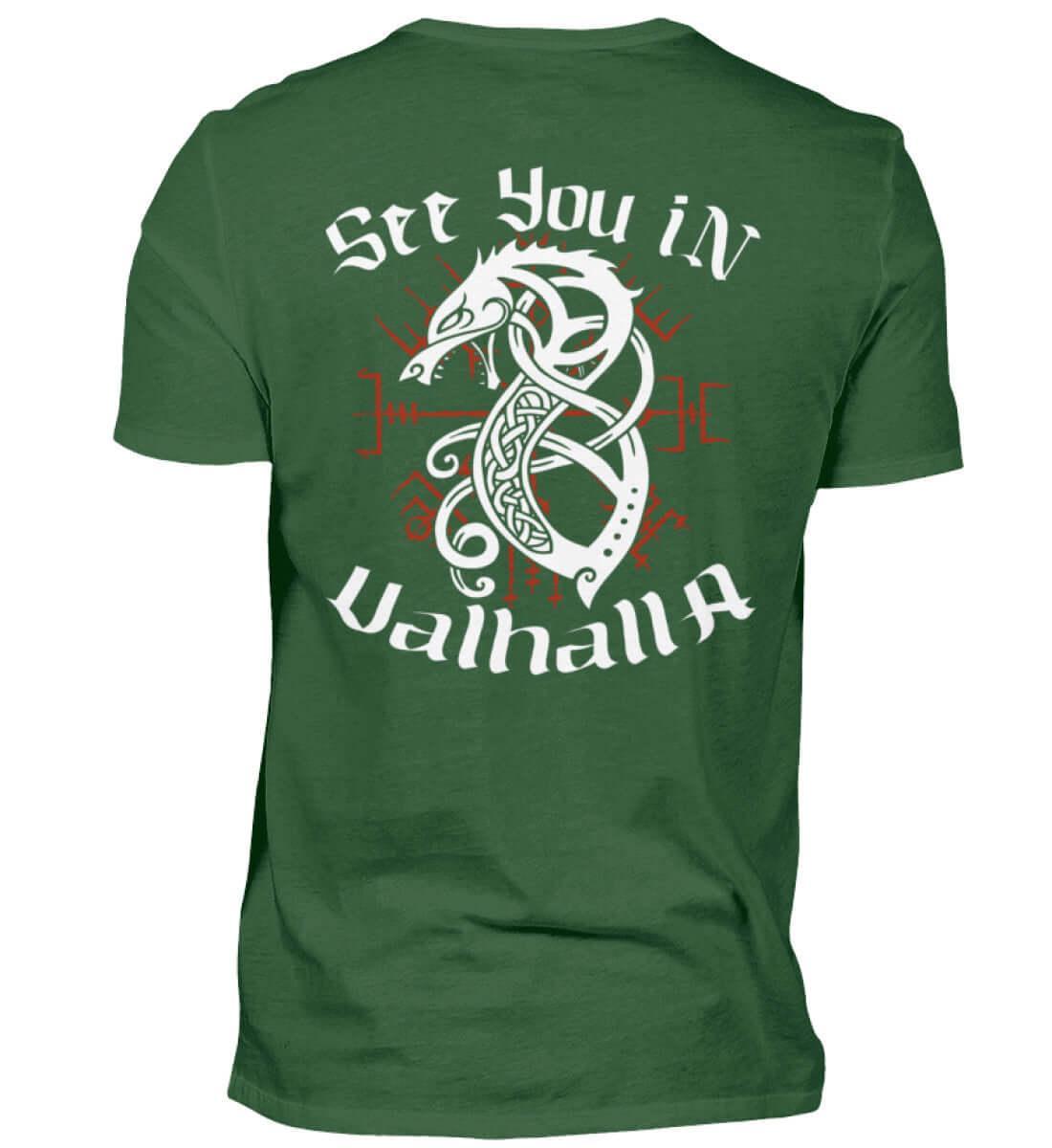 "Fenrir’s Oath" Wikinger-Shirt – "See You in Valhalla" - Nordic Viking Wear