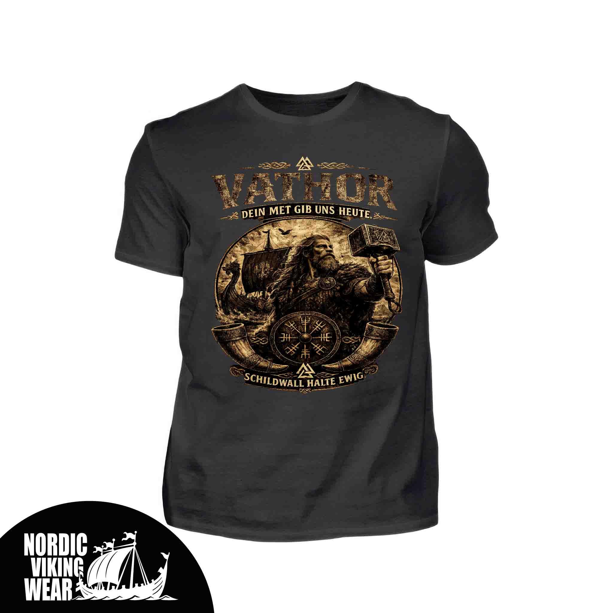 Herren Premiumshirt Vathor Schwarz
