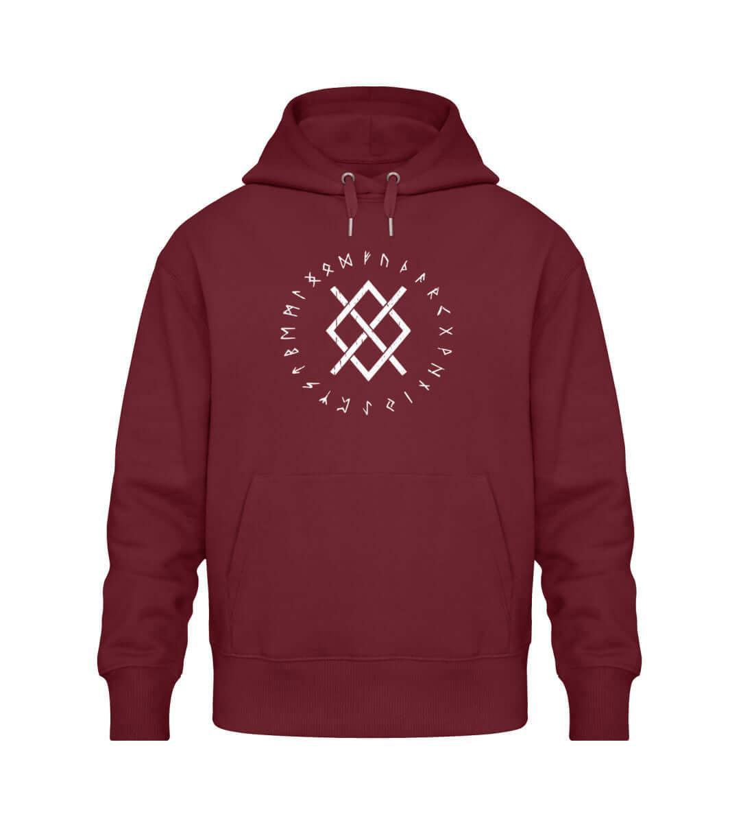 Wikinger Oversized Hoodie "Gungnir - Odins Speer" - Kapuzenpullover mit Runen-Print - Nordic Viking Wear