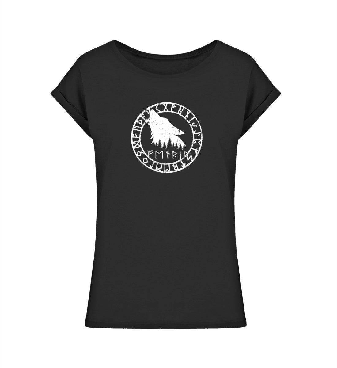 Schildmaiden Extendet Shirt – „Fenrir“-Design mit Runenkreis - Nordic Viking Wear