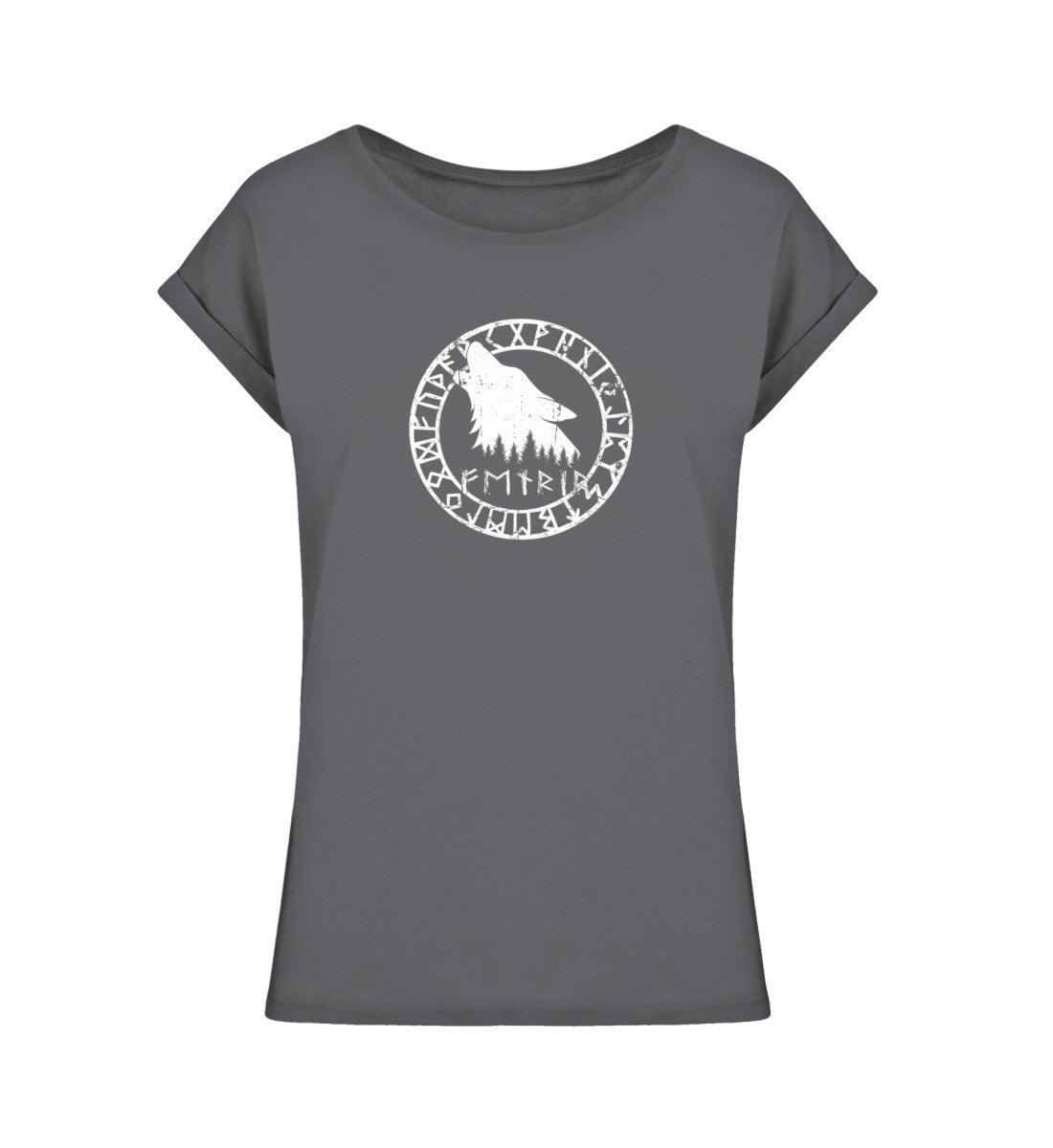 Schildmaiden Extendet Shirt – „Fenrir“-Design mit Runenkreis - Nordic Viking Wear
