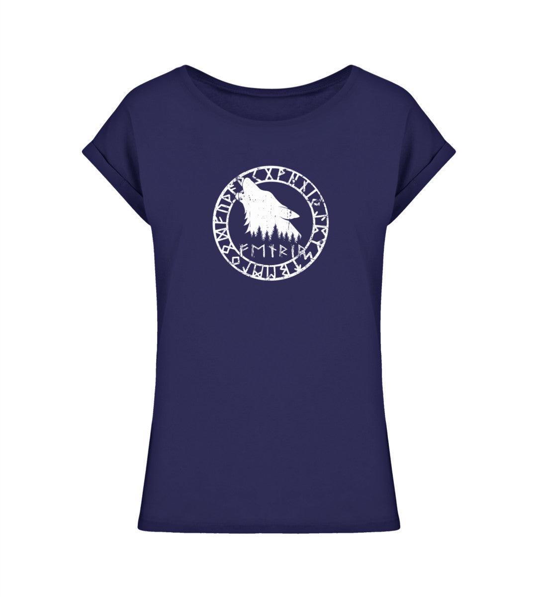 Schildmaiden Extendet Shirt – „Fenrir“-Design mit Runenkreis - Nordic Viking Wear