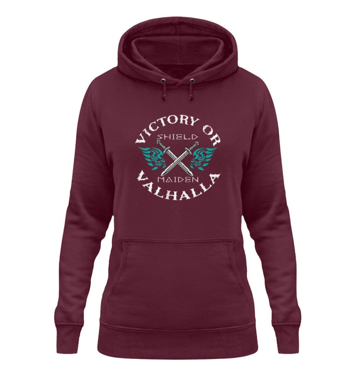Schildmaiden Victory Or Valhalla Hoodie - Damen Hoodie - Nordic Viking Wear