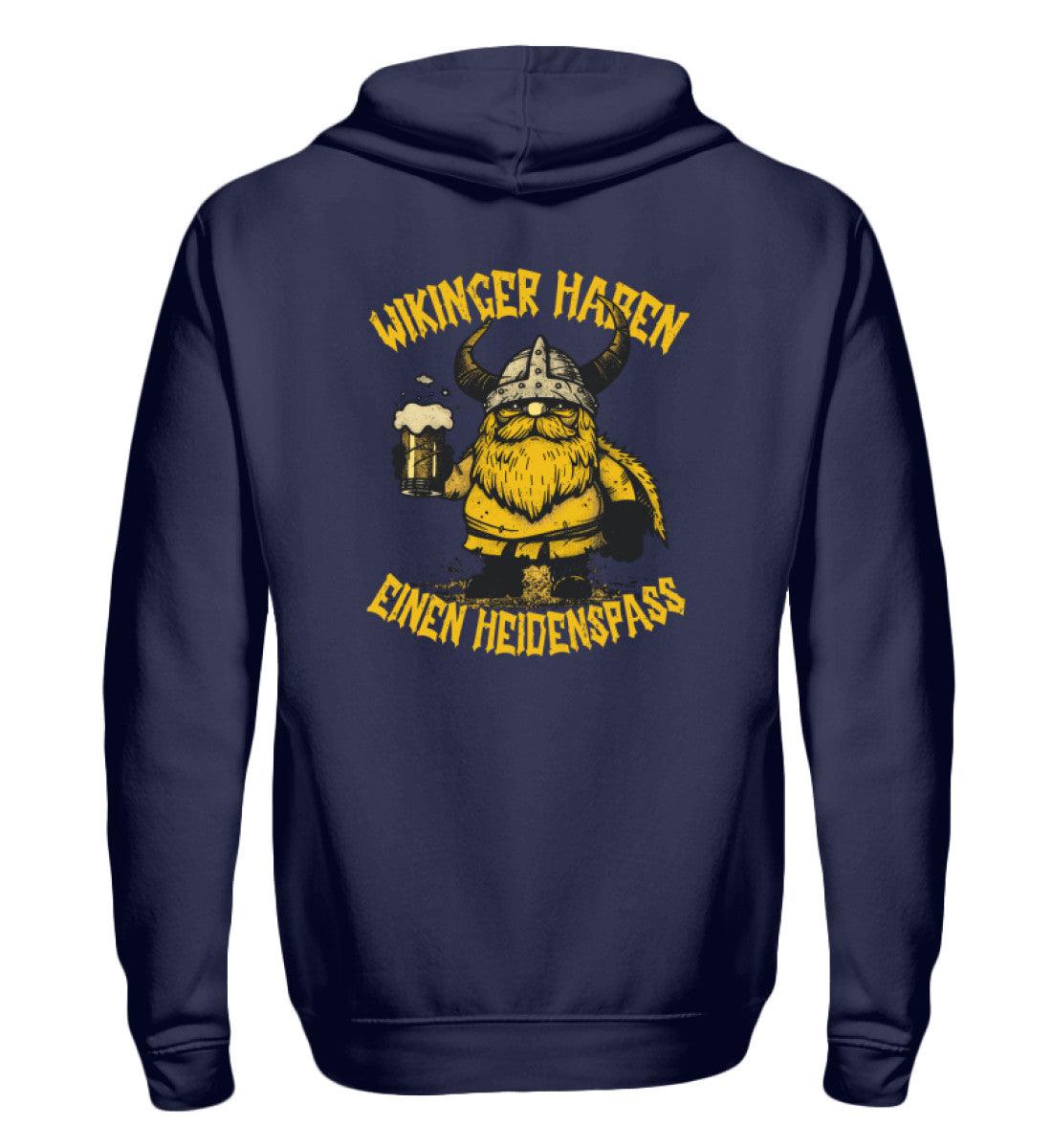 🍻 Wikinger Zipp-Hoodie – "Wikinger haben einen Heidenspaß" 🍻 - Nordic Viking Wear