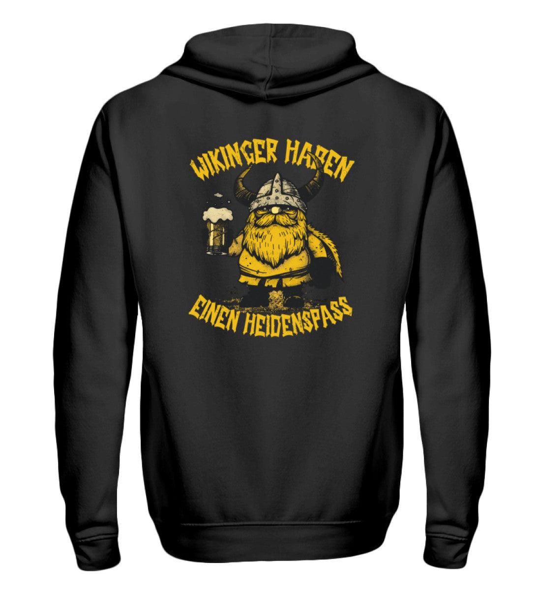 🍻 Wikinger Zipp-Hoodie – "Wikinger haben einen Heidenspaß" 🍻 - Nordic Viking Wear
