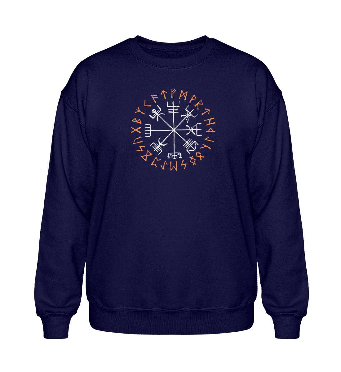 Finde deinen Weg mit dem Vegvisir – Nordisches Schutzsymbol Heavy Sweatshirt - Nordic Viking Wear