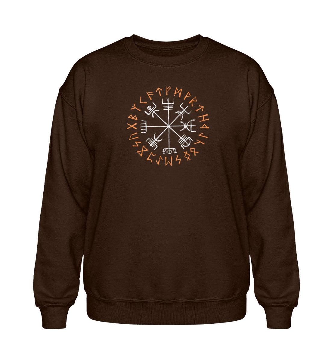 Finde deinen Weg mit dem Vegvisir – Nordisches Schutzsymbol Heavy Sweatshirt - Nordic Viking Wear