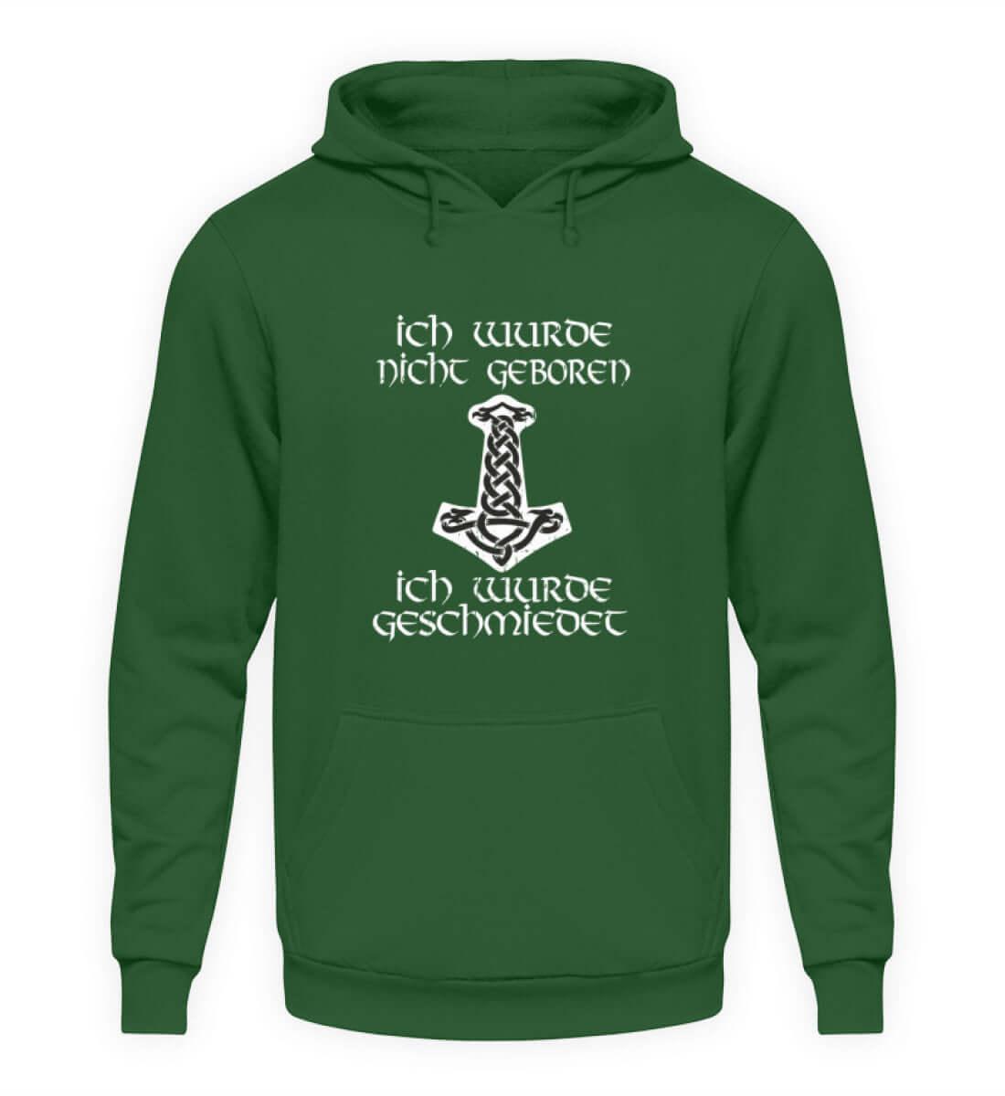 Wikinger Hoodie Ich wurde nicht Geboren - Unisex Kapuzenpullover Hoodie - Nordic Viking Wear