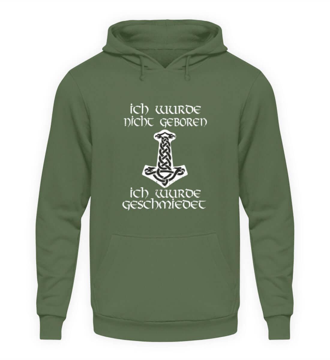Wikinger Hoodie Ich wurde nicht Geboren - Unisex Kapuzenpullover Hoodie - Nordic Viking Wear