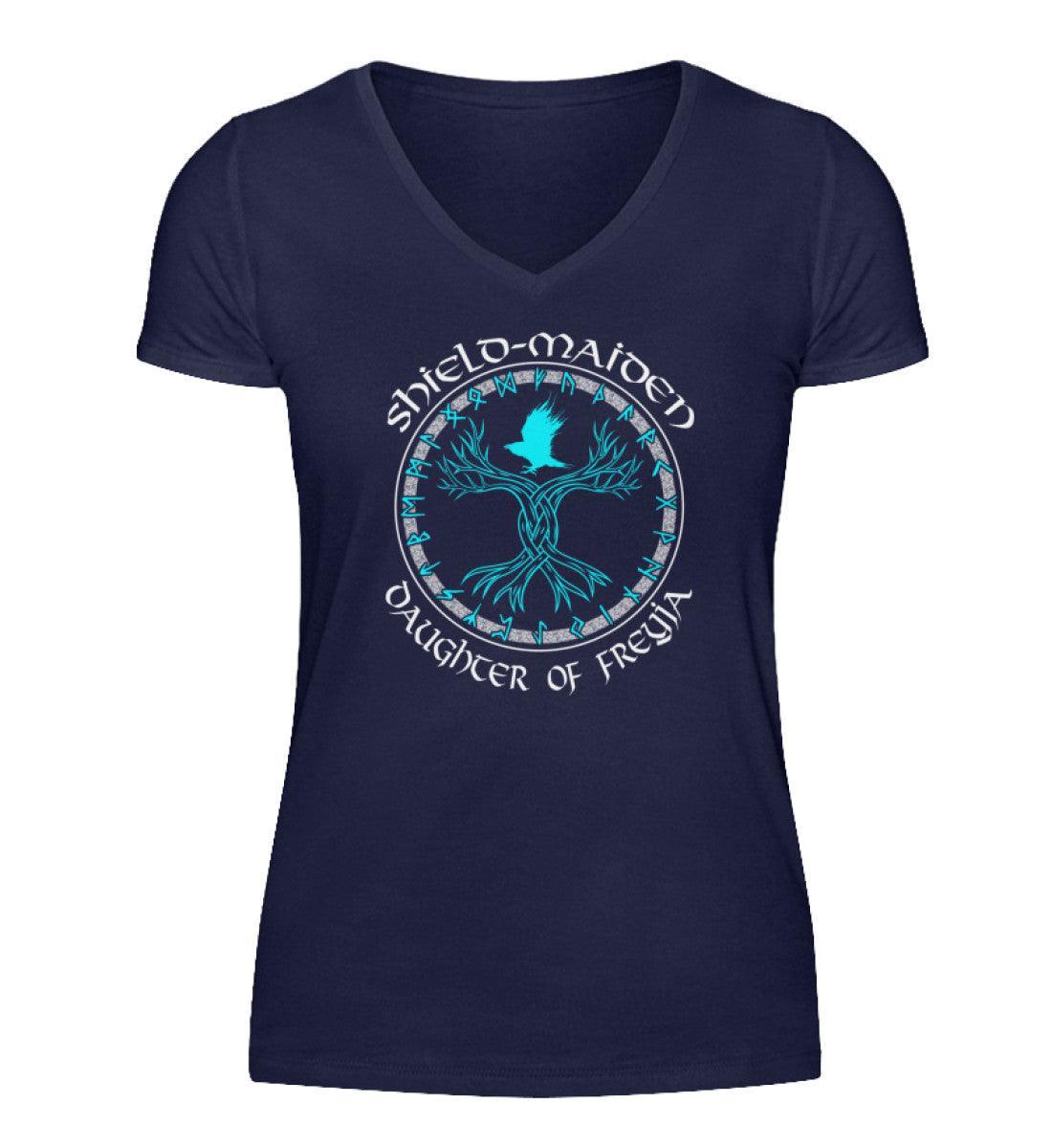 Schildmaiden V-Neck "Daughter Of Freyja" - Elegantes Design - Nordic Viking Wear