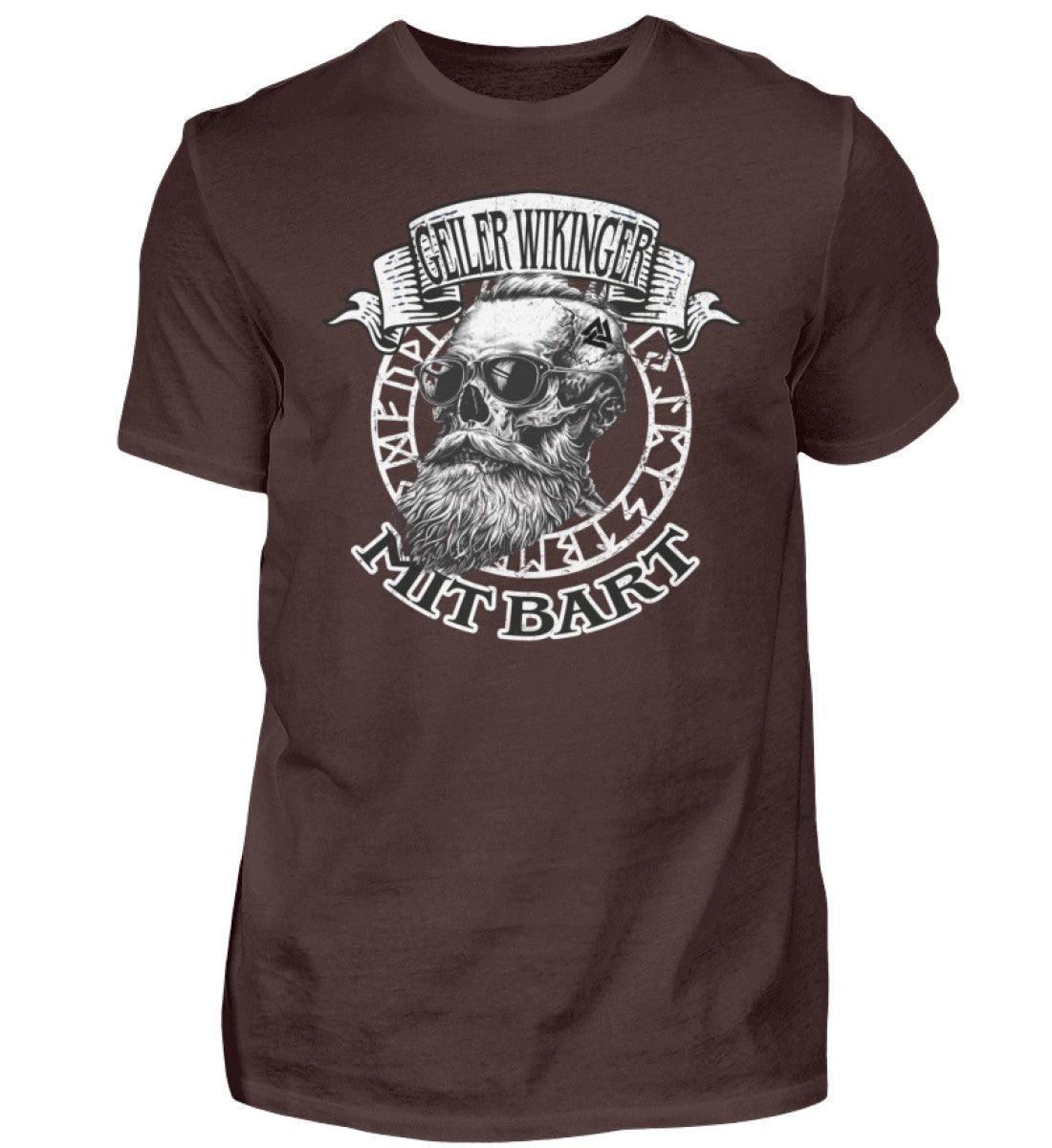 "Geiler Wikinger mit Bart - Lustiges Wikinger T-Shirt für Männer" - Nordic Viking Wear