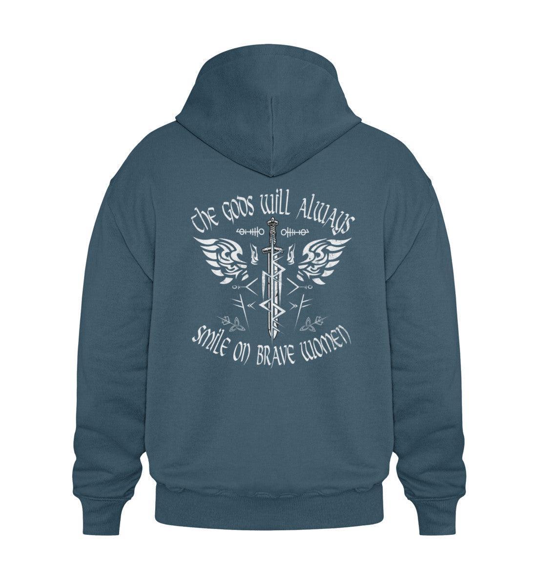 Schildmaid Freyja Binderunen Heavy Vintage Hoodie - Ehre die Göttinnen - Nordic Viking Wear