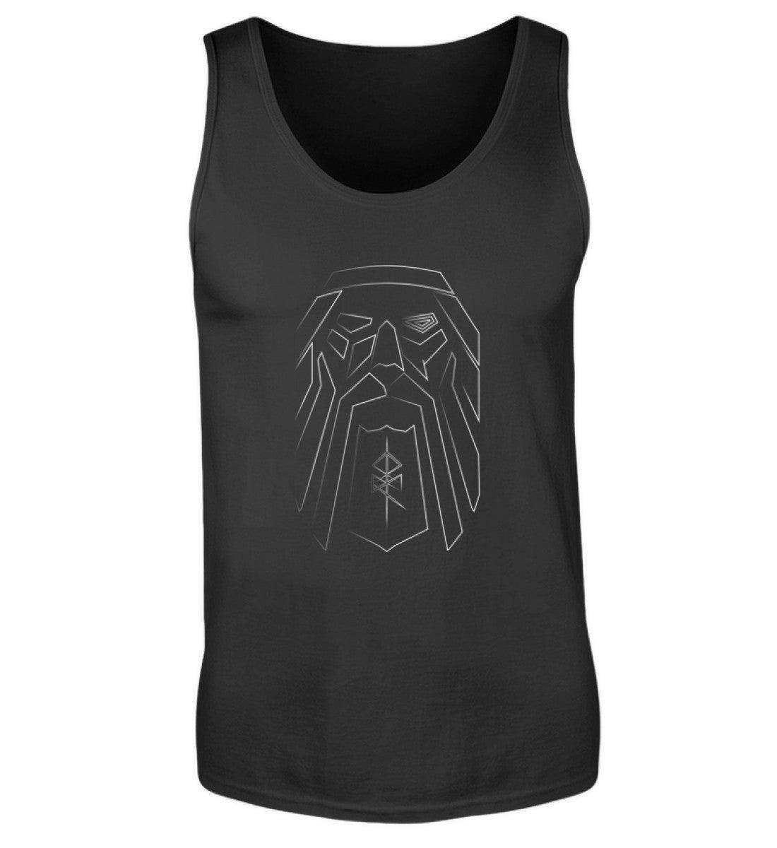 Wikinger Tanktop Odin-Darstellung und Binderune – Symbol der Weisheit und Stärke - Nordic Viking Wear
