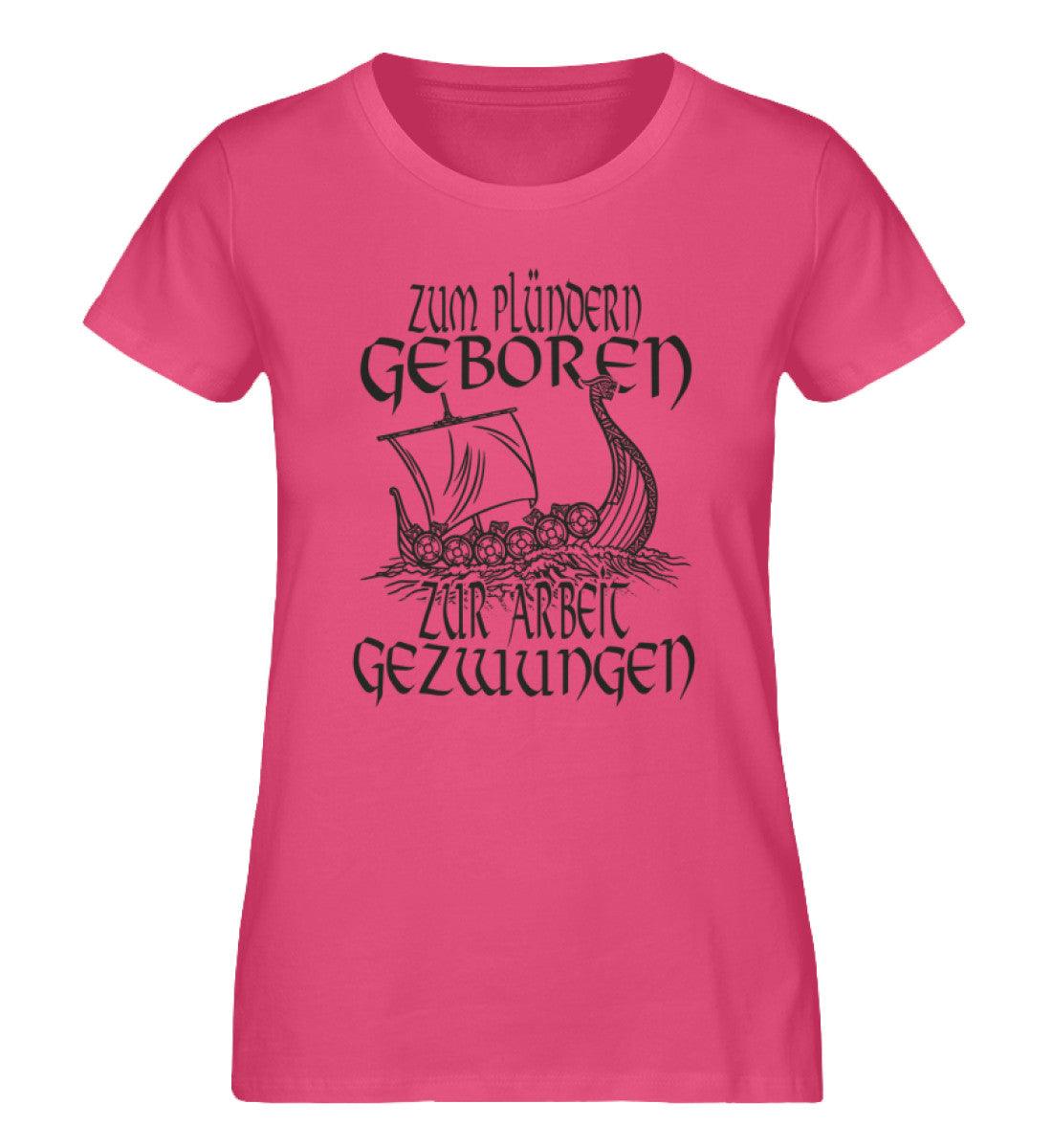 Schildmaiden Expresser Shirt „Zum Plündern Geboren – Wikinger T-Shirt mit Drachenboot-Design“ - Nordic Viking Wear