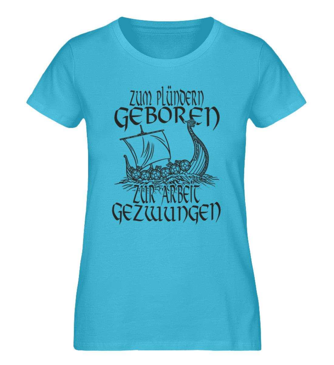 Schildmaiden Expresser Shirt „Zum Plündern Geboren – Wikinger T-Shirt mit Drachenboot-Design“ - Nordic Viking Wear