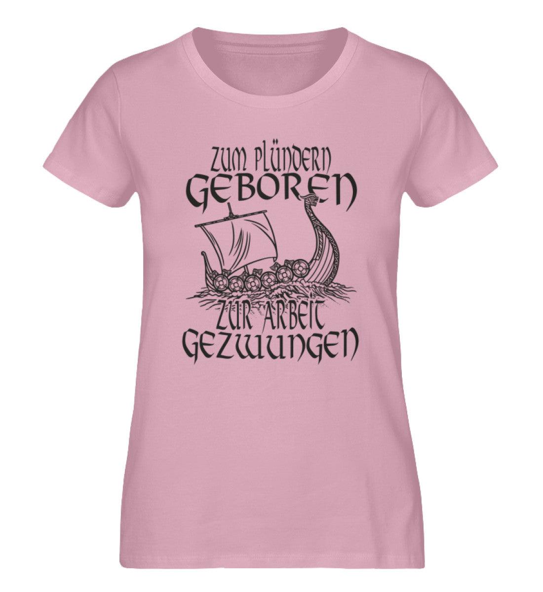 Schildmaiden Expresser Shirt „Zum Plündern Geboren – Wikinger T-Shirt mit Drachenboot-Design“ - Nordic Viking Wear