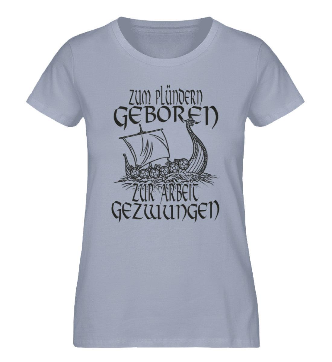 Schildmaiden Expresser Shirt „Zum Plündern Geboren – Wikinger T-Shirt mit Drachenboot-Design“ - Nordic Viking Wear