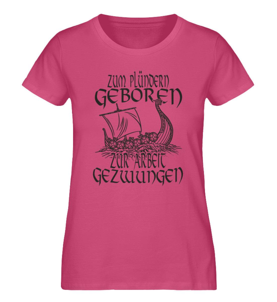 Schildmaiden Expresser Shirt „Zum Plündern Geboren – Wikinger T-Shirt mit Drachenboot-Design“ - Nordic Viking Wear