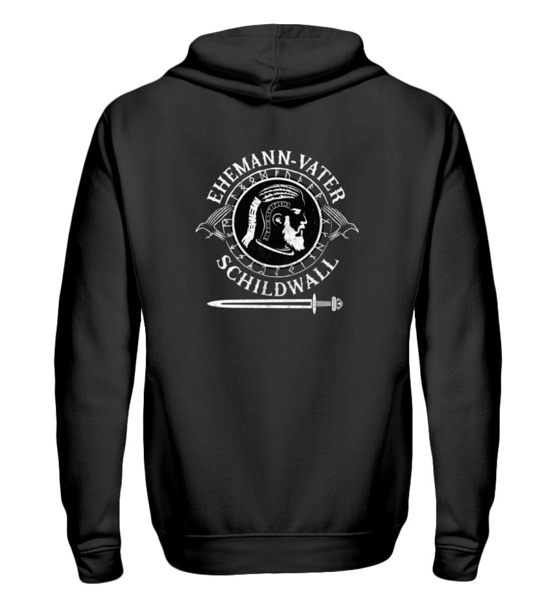 🔥 Zipp-Hoodie "Ehemann – Vater – Schildwall" | Wikinger-Design für starke Männer! 🔥 - Nordic Viking Wear
