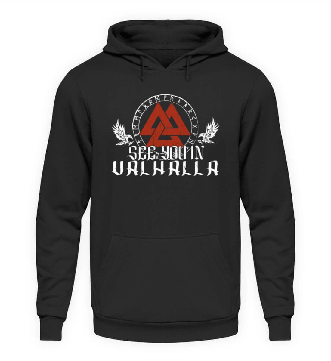 "See You In Valhalla" Wikinger-Hoodie – Ehre die Ahnen mit Stil - Nordic Viking Wear