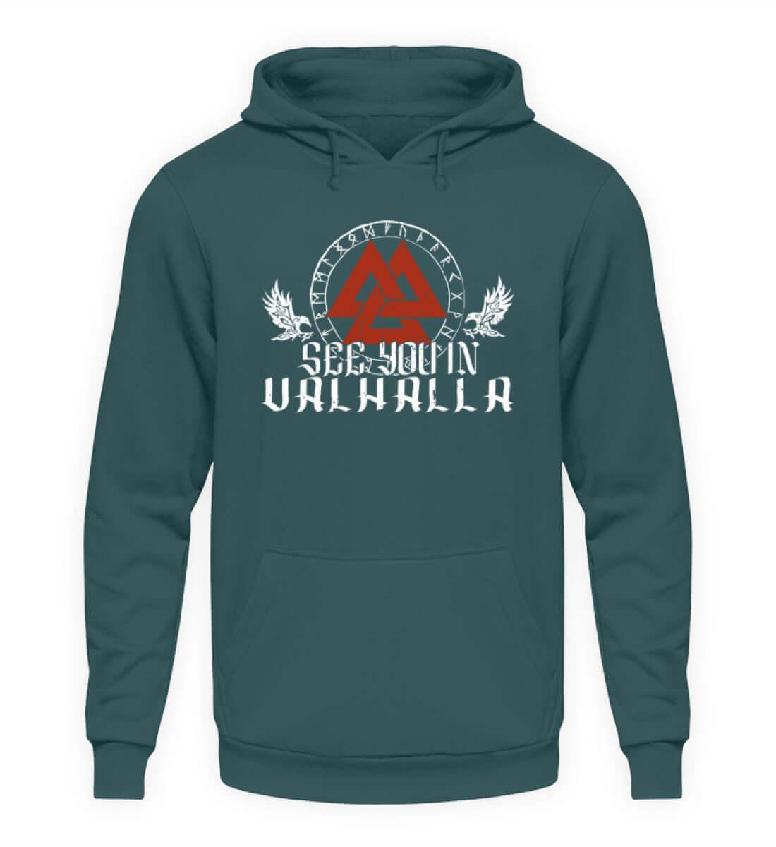 "See You In Valhalla" Wikinger-Hoodie – Ehre die Ahnen mit Stil - Nordic Viking Wear