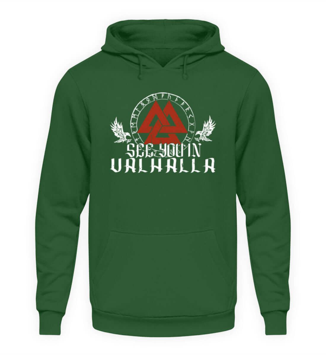 "See You In Valhalla" Wikinger-Hoodie – Ehre die Ahnen mit Stil - Nordic Viking Wear