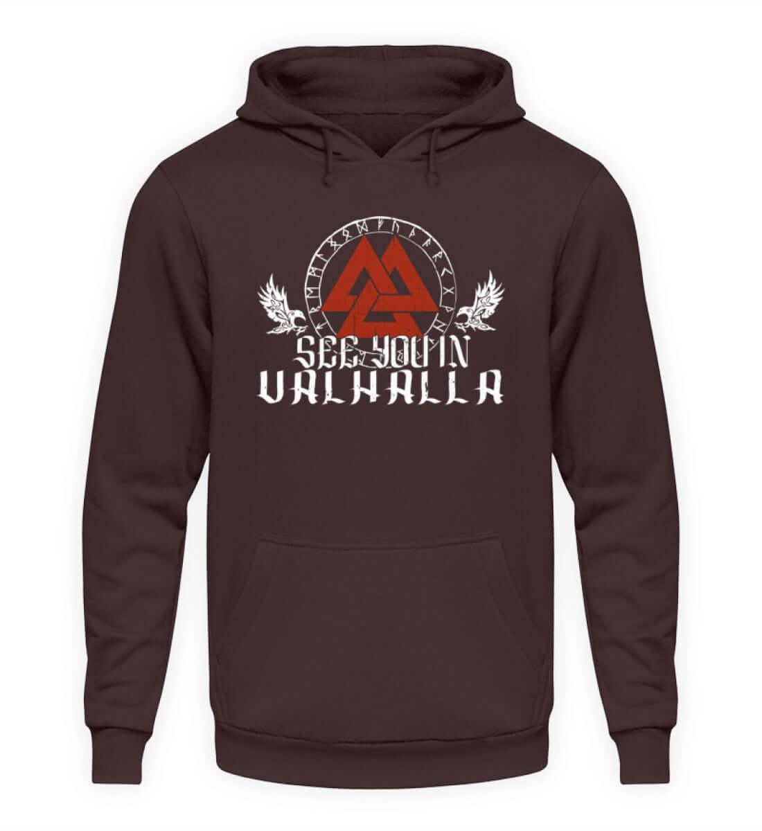 "See You In Valhalla" Wikinger-Hoodie – Ehre die Ahnen mit Stil - Nordic Viking Wear