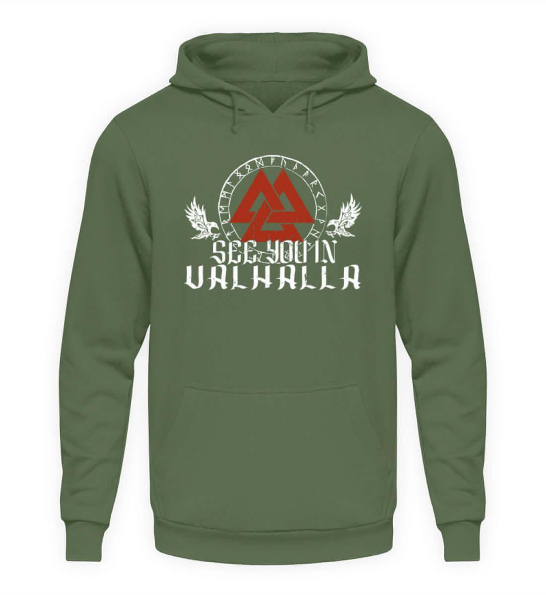 "See You In Valhalla" Wikinger-Hoodie – Ehre die Ahnen mit Stil - Nordic Viking Wear