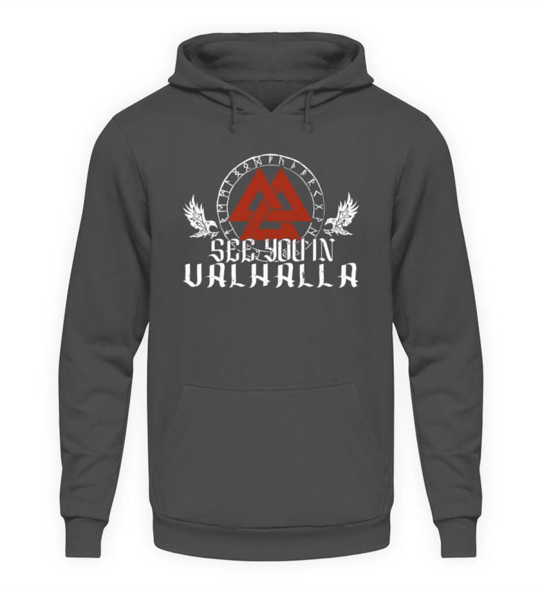 "See You In Valhalla" Wikinger-Hoodie – Ehre die Ahnen mit Stil - Nordic Viking Wear