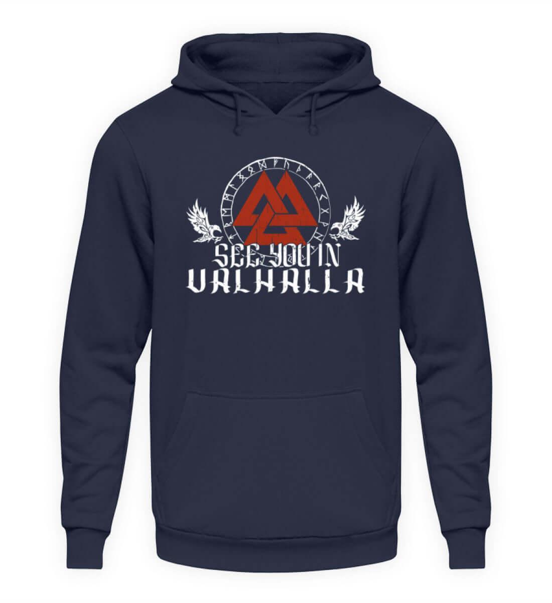 "See You In Valhalla" Wikinger-Hoodie – Ehre die Ahnen mit Stil - Nordic Viking Wear