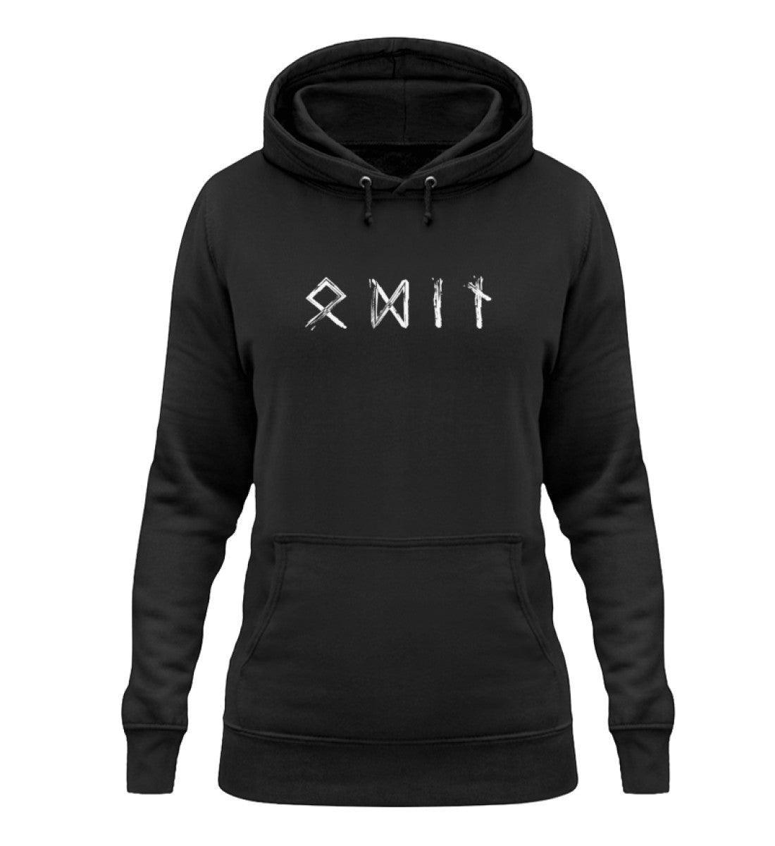 Odin Runenschrift Schildmaiden Hoodie - Wikinger Götter Tee - Nordisches Symbol Kapuzenpullover - Nordic Viking Wear