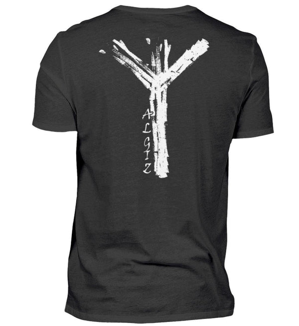 Wikinger Premium Shirt mit Algiz-Rune – Hochwertiges Herren T-Shirt mit Nordischer Schutzrune - Nordic Viking Wear