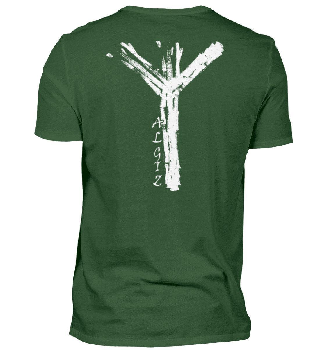 Wikinger Premium Shirt mit Algiz-Rune – Hochwertiges Herren T-Shirt mit Nordischer Schutzrune - Nordic Viking Wear