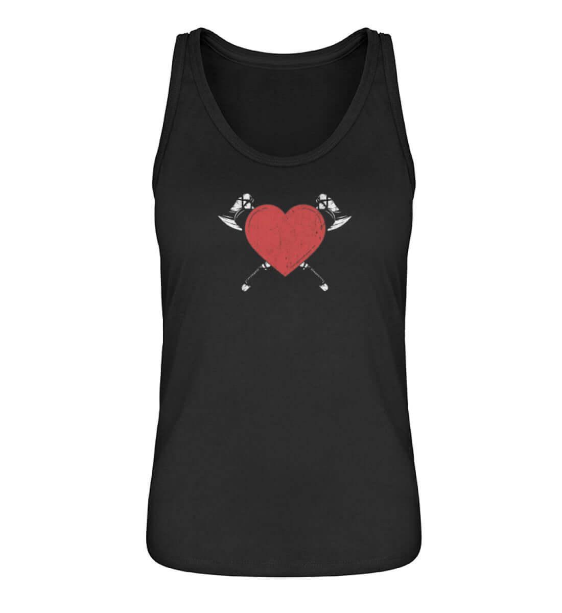 Schildmaiden Herz Tanktop – Liebe und Kampfgeist - Nordic Viking Wear