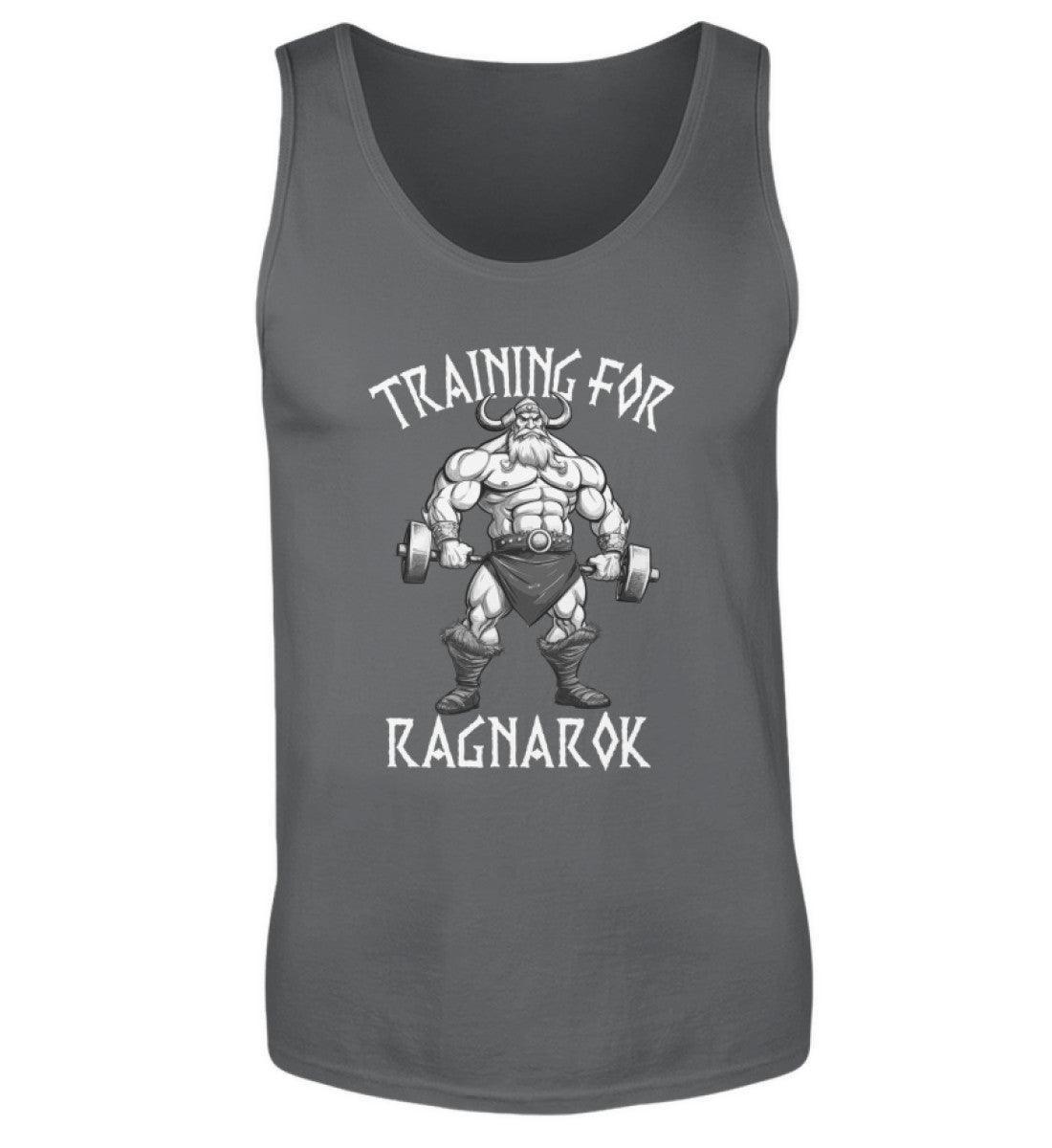 Wikinger Bodybuilder Tank Top "Training für Ragnarök" – Motivation & Stärke für das Fitnessstudio - Nordic Viking Wear